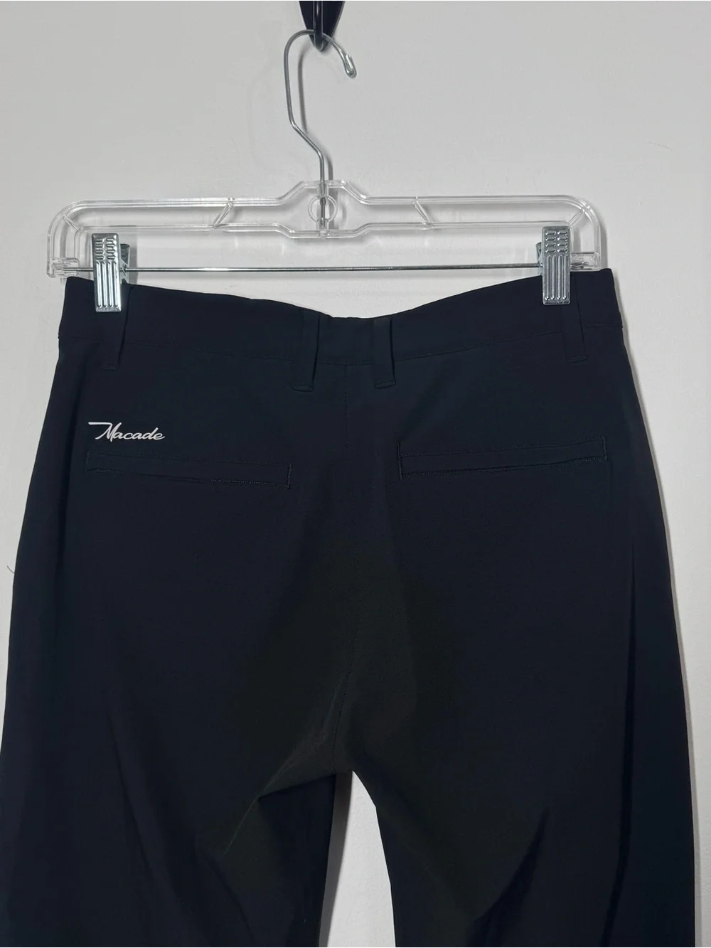 Macade Golf 36R (28x27) Black Four Way Stretch Jogger Zip Cuff Performance Pants